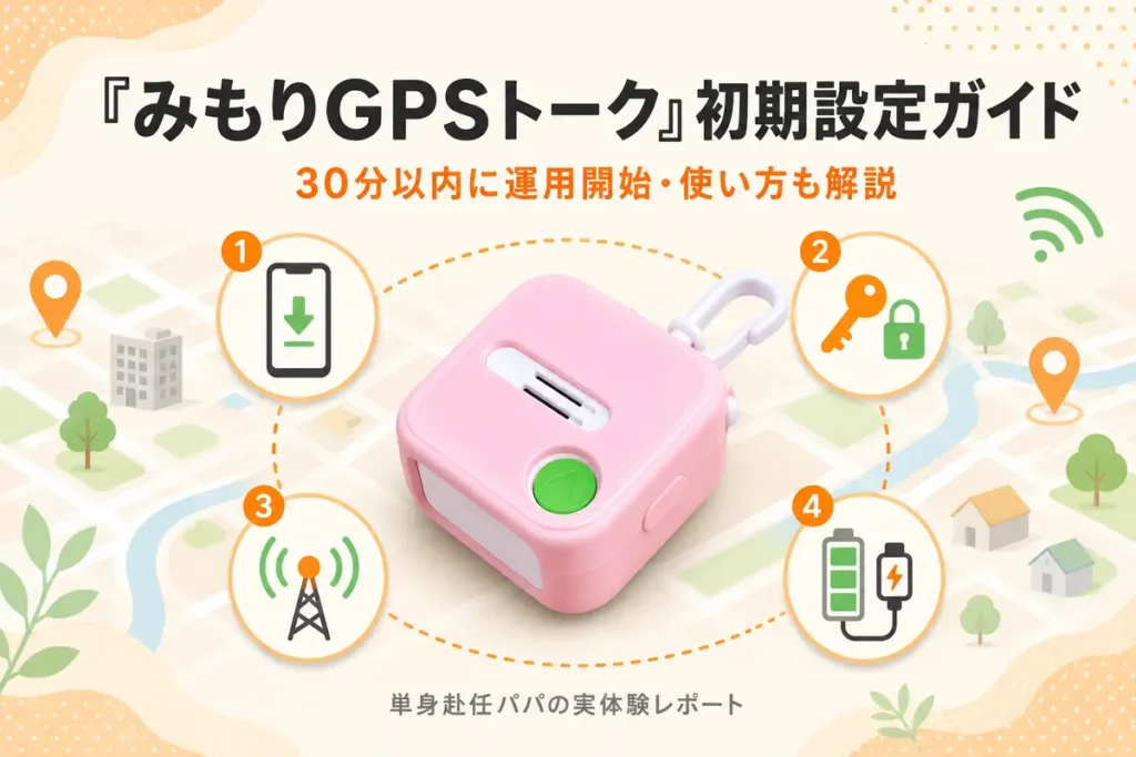 みもりGPSトークの初期設定は4ステップで完了