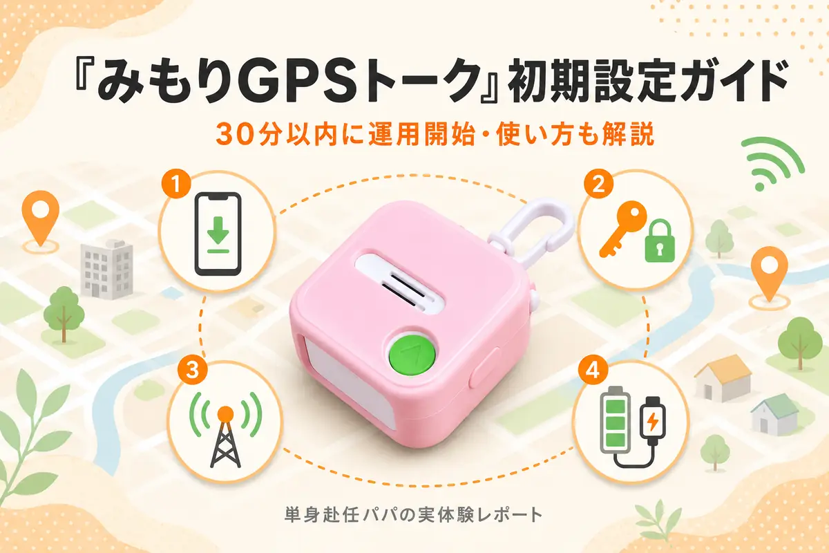 みもりGPSトークの初期設定は4ステップで完了